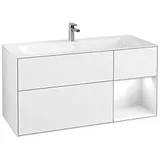 Villeroy & Boch Finion Waschtischunterschrank F070GFGF 119,6x59,1cm, Regal rechts Glossy white lacquer, Glossy white lacquer