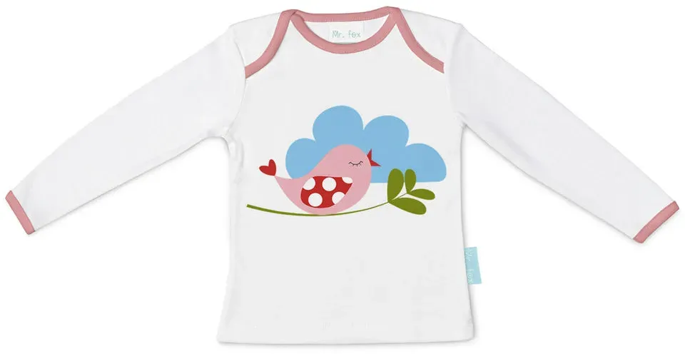 Langarm T-Shirt für Kinder HappyFriday Mr Fox Little Birds Bunt 18-24 meses