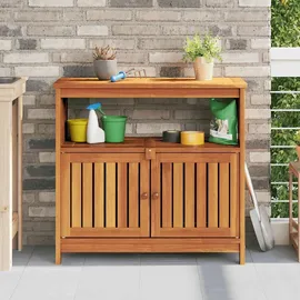 vidaXL Konsolentisch 80 x 75 x 35 cm Massivholz Akazie