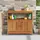 vidaXL Konsolentisch 80 x 75 x 35 cm Massivholz Akazie