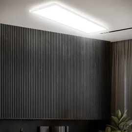 B.K.Licht LED Panel, 58x20 cm, - 22W, 3000lm, flach, backlight, neutralweiß, weiß - Weiß