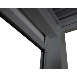 Mendler Seitenwand für Pergola HWC-L46 4 Stück 3 x 3 m Anthrazit