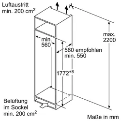 Siemens studioLine - Einbau-Kühlschrank iQ500 (177.5x56 cm) | KI81RSDD0