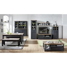 Innostyle Stauraumvitrine Jasmin 66 x 42 x 204 cm Grau