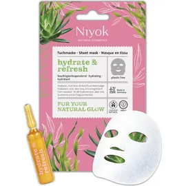 Niyok Tuchmaske Hydrate & Refresh 10 ml