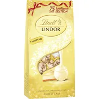 Lindt Schokolade LINDOR Kugeln Cheesecake | 137 g Beutel | Vollmilchschokolade mit zartschmelzender Cheesecake-Füllung | Pralinen-Geschenk | Schokoladen-Geschenk | LINDOR 75 Jahre