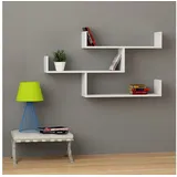 Decortie Bücherregal Wandregal 119 x 22 x 66,5 cm Weiß