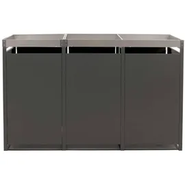 MCW Mülltonnenverkleidung H40 125 x 198 x 84 cm anthrazit