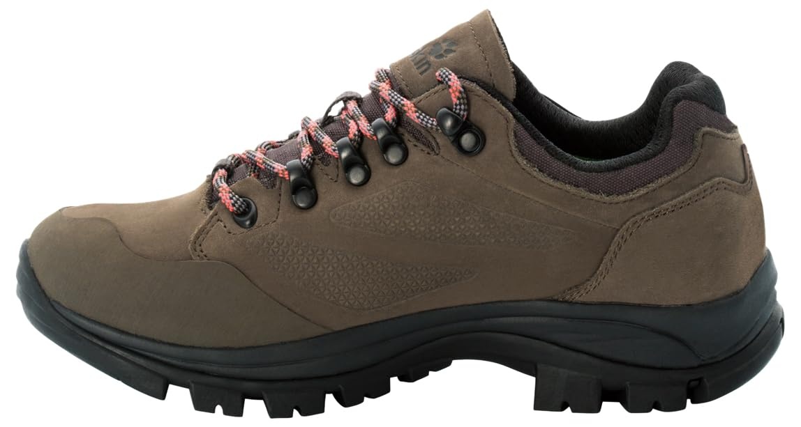 Jack Wolfskin Damen Rebellion Texapore Low W Walking-Schuh, Brown/Phantom, 41 EU