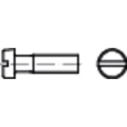 Zylinderschraube mit Schlitz ISO 1207 Messing blank gedreht M1,6 x 16mm