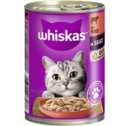 Whiskas Adult 1+ Sauce 12x400g Rind & Leber