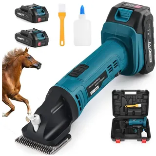 XIIW Schermaschine Pferde Dickes & Verfilztes Haar Kompatibel mit Makita 18V Akku