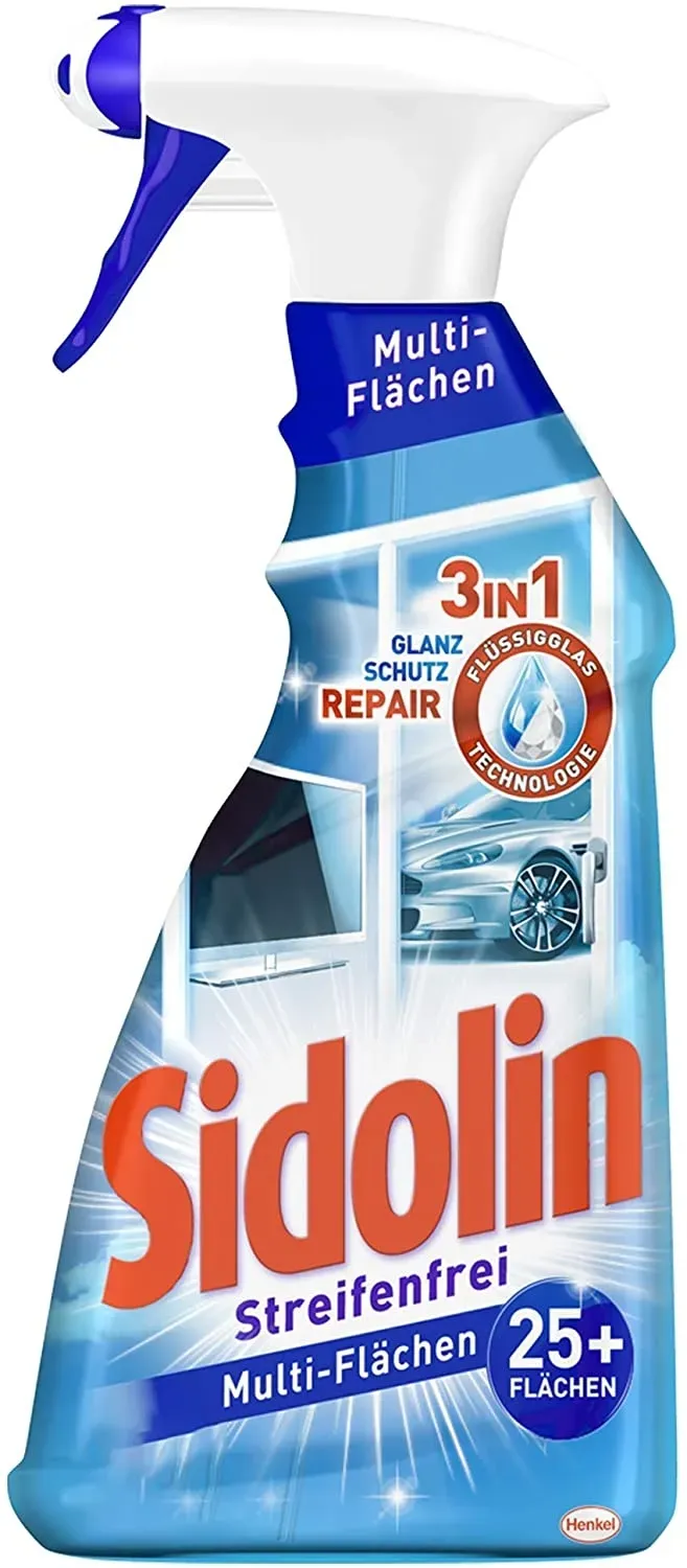 Sidolin Multi Flächen Reiniger Sprühflasche 500 ml Flasche Reinigungsmittel