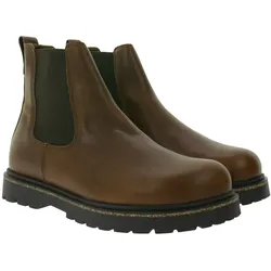 BIRKENSTOCK Highwood Herren Echtleder-Schuhe Alltags-Stiefel Chelsea-Schuhe Schlupf-Schuhe Normale Weite 1025718 Braun - 46