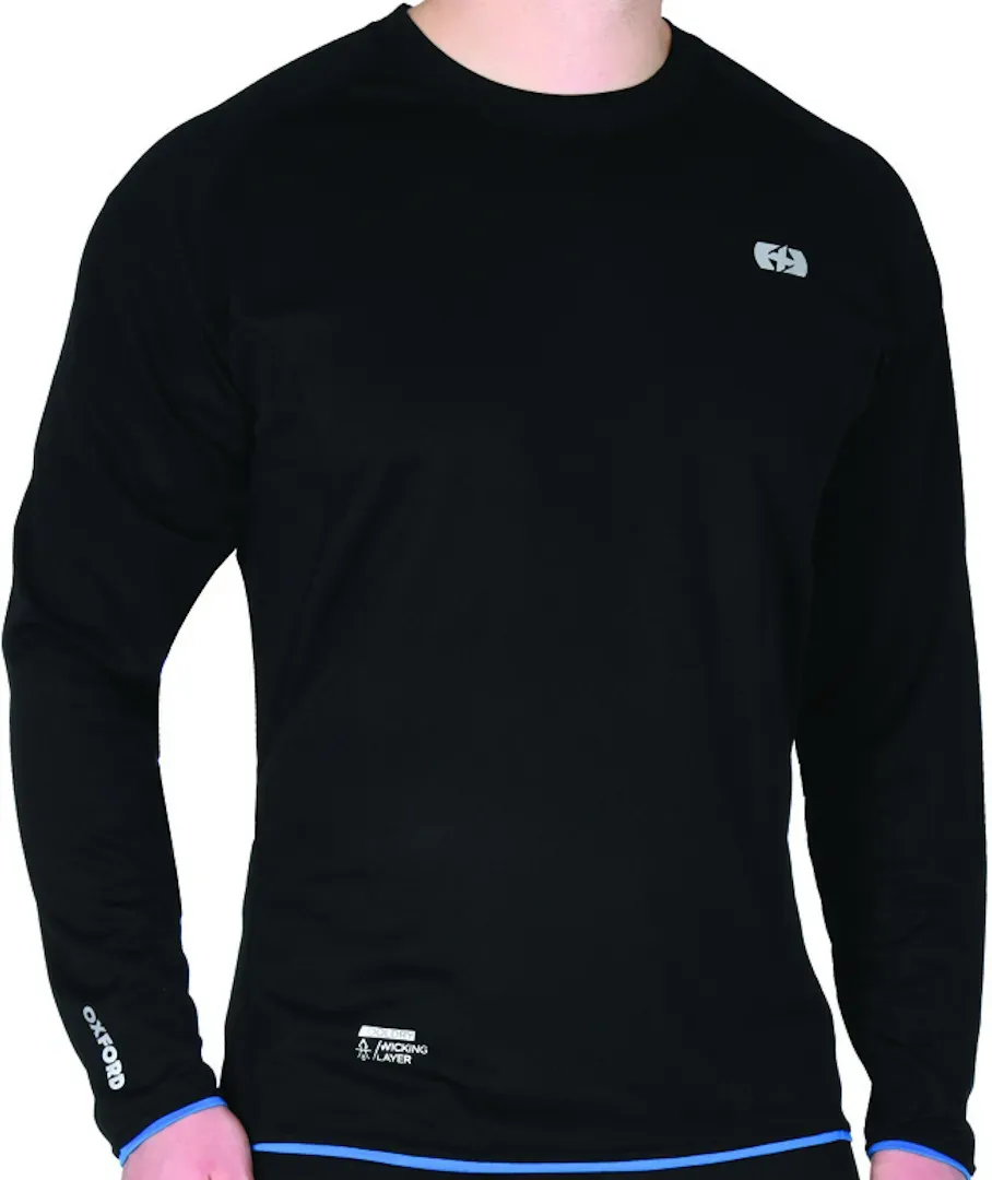 Oxford Cool Dry Wicking Layer Langarm Shirt, schwarz-grau, Größe XS für Männer