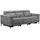 OTTO home 3-Sitzer OTTO HOME "LUND Cord, B. 222cm, manuelle/elektrische Relaxfunktion in 2 Sitzen", grau, B:222cm H:97cm T:100cm, 100% Polyester, Sofas, USB-C bei elektrischer Ausführung, Kopfteilverstellung, Topseller