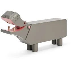 Kay Bojesen - Holz-Flusspferd, H 9 cm Buche grau