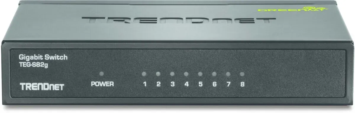 Trendnet GREENnet Unmanaged Gigabit Ethernet (10/100/1000) Schwarz