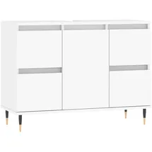 vidaXL Badschrank Weiß 80x33x60 cm Holzwerkstoff