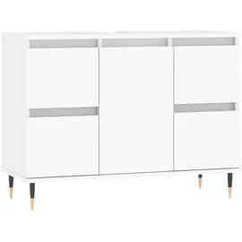 vidaXL Badschrank Weiß 80x33x60 cm Holzwerkstoff