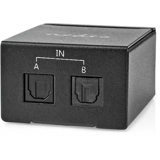 Nedis ASWI2512BK - Toslink Switch 2-fach