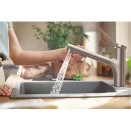 Hansgrohe Zesis M33 Einhebelmischer 150 Edelstahl-finish