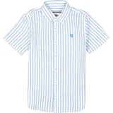 GARCIA Kurzarmhemd gestreift blau 116/122