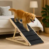 iPetba Hunderampe Bett Sofa für Kleine und Große Hunde Klappbar Rampe Hund Katzen Einstellbar 30-60 cm, bis zu 90kg