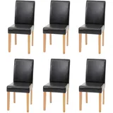 MCW Esszimmerstuhl Littau Kunstleder schwarz 6er Set