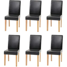 MCW Esszimmerstuhl Littau Kunstleder schwarz 6er Set