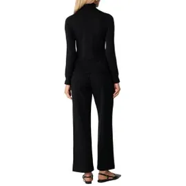 Comma, Longpullover Rollkragenpullover Schwarz 36