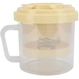 Griechischer Joghurtsieb, effizientes Filtrationsmilch -Milchsieb Tofu Dry Joghurthersteller mit feinem Netz für Beeren, Suppe, Fruchtsaft, Kaffee (Yellow)