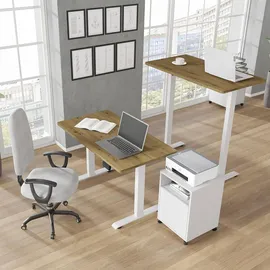 petits-meubles Schreibtisch Bimotion Eiche / Weiß