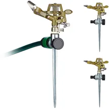 Relaxdays Impulsregner 15 m Gold/Silber