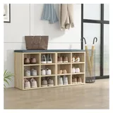 vidaXL Schuhregal 52,5 x 30 x 50 cm braun / Eiche