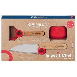 Opinel Kinderkochmesser Le Petit Chef Kinder Küchenmesser-Set, 3-teilig