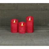 coen bakker LED Kerze 10 cm 12,5 cm 15 cm rot