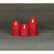 coen bakker LED Kerze 10 cm 12,5 cm 15 cm rot