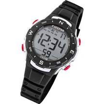 Calypso K5801/6 35 mm Kunststoffgehäuse Schwarz Silikonarmband Schwarz
