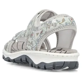Rieker Riemchensandale Damen Hellgrau Multicolor 40