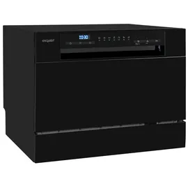 Exquisit GSP206-030D Tischgeschirrspüler (freistehend, 550 mm breit, Schwarz)