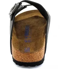 Birkenstock Arizona Weichbettung Naturleder geölt schmal schwarz 45