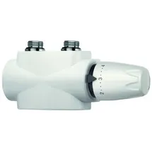 HEIMEIER Multilux 4-Set Thermostatventil umstellbar von Zwei- auf Einrohrbetrieb weiß