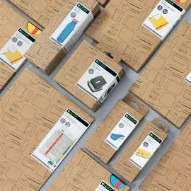 Leitz Desktop-Memoboard mit Glasoberfläche Samtgrau,