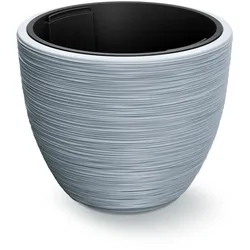 Blumentopf Rillen Grau Kunststoff 40x32cm