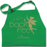 Kinderschürze Schürze Kinder Jungen Mädchen - Backschürze - Back Fee I Backfee I Geschenk Backen I Hobbybäckerin - 7-14 Jahre - Grün - bäckerschürze kinderbackschürzen gift baking bäcker - 7-13 Jahre