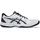 Asics Upcourt 6, Herren Netballschuhe, weiß, Größe 44 1⁄2 in Schwarz WHITE/INDIGO FOG
