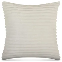 Bestlivings Kissenhülle 50x50cm ( Creme ) Cord Optik - Kuschelig weicher Bezug mit Reißverschluss - Kissen - Öko Tex - Sofakissen, Dekokissen