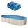 Vevor Ovale Poolfolie blau 732x366x147 cm