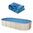 Vevor Ovale Poolfolie blau 732x366x147 cm